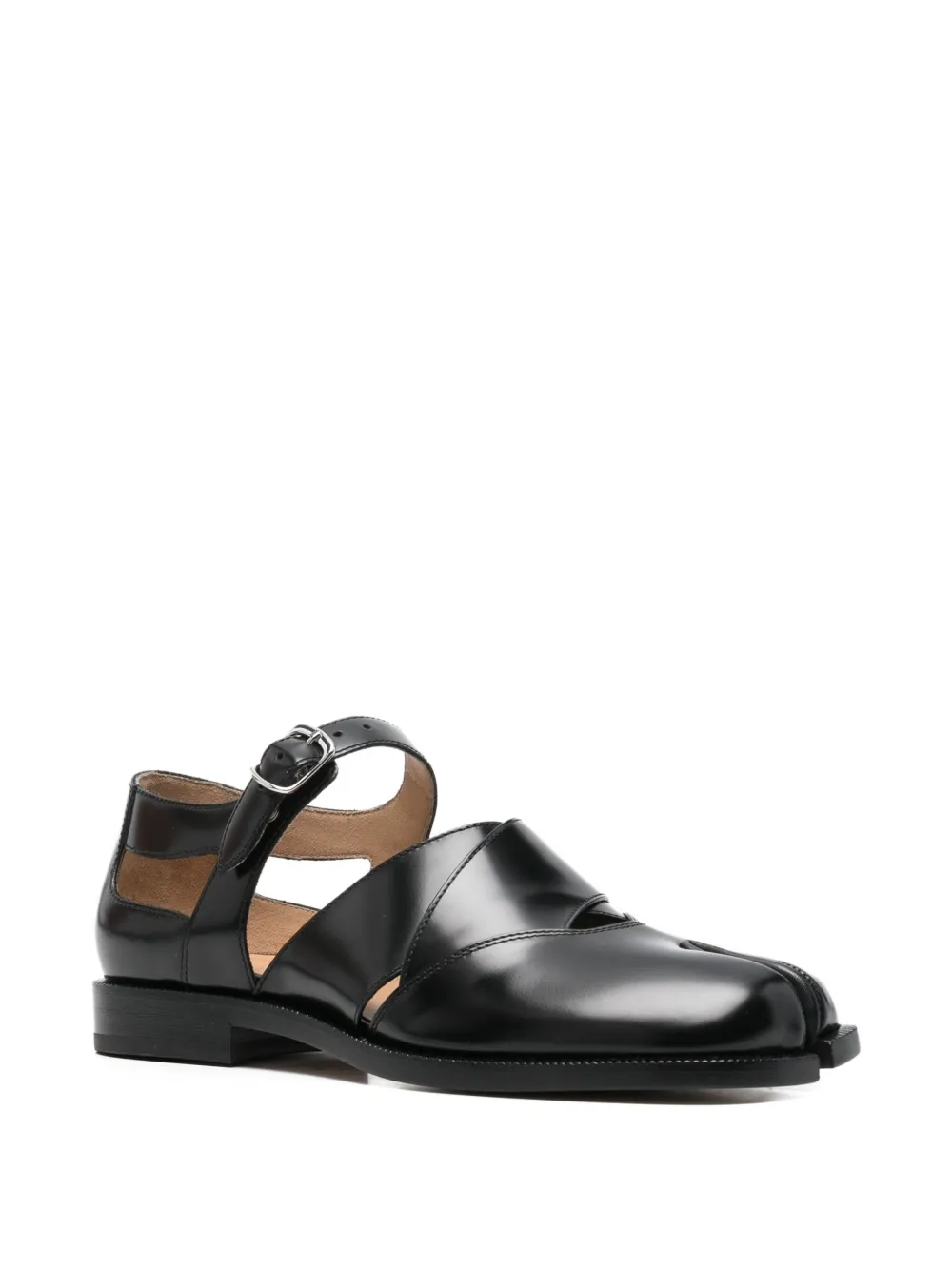 Maison Margiela Tabi-toe Buckle Pumps In Black