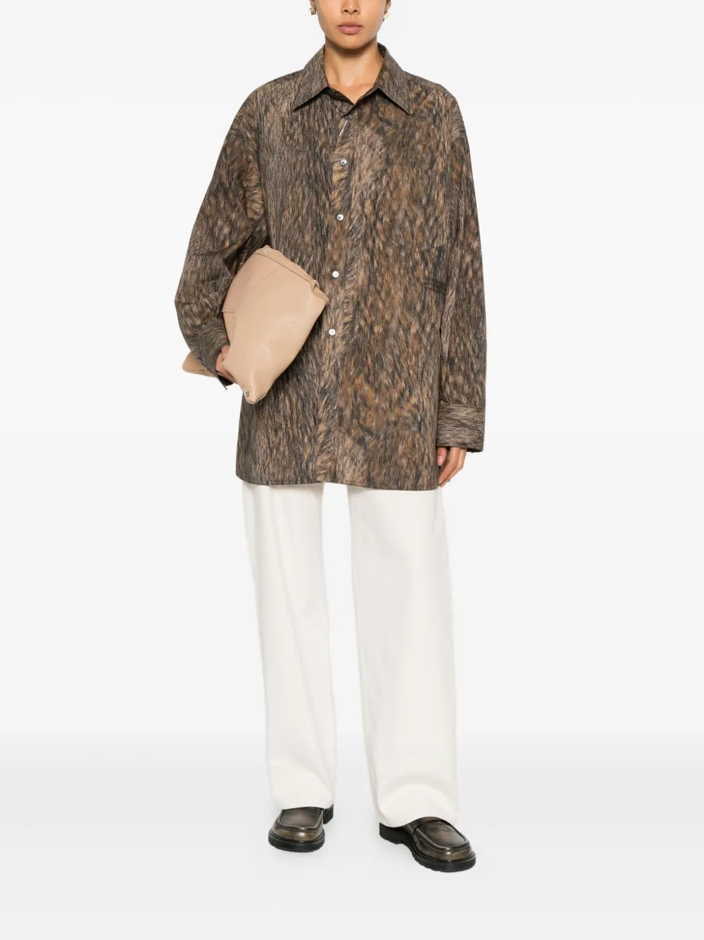 MM6 Maison Margiela Shirt met lange mouwen Bruin