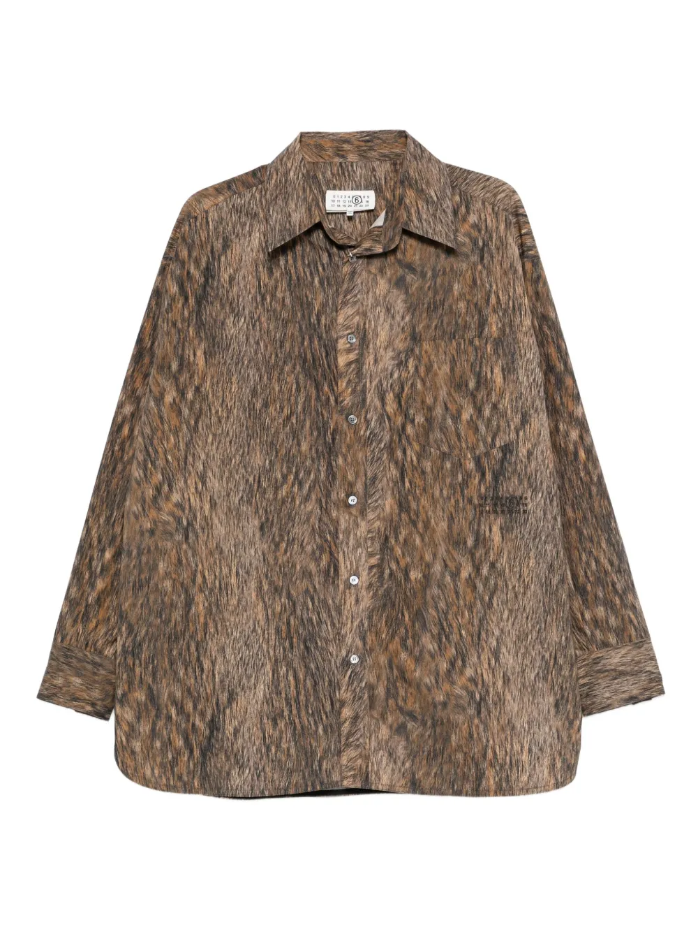 MM6 Maison Margiela long-sleeve shirt - Marrone