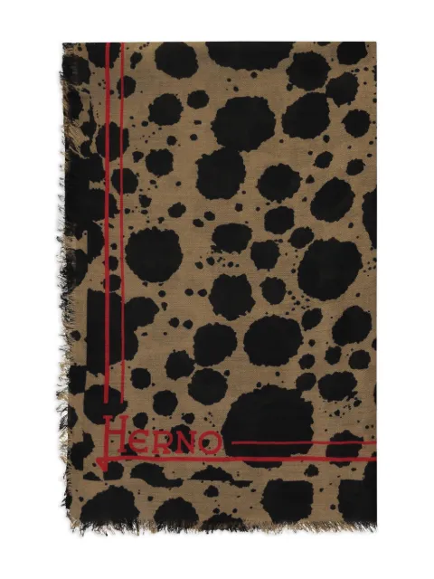 Herno fringed scarf