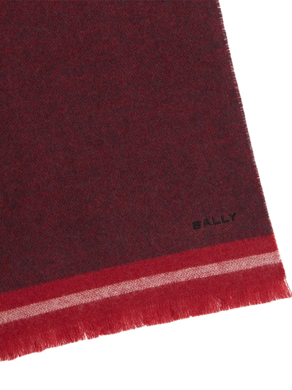 Bally Tweekleurige sjaal - Rood