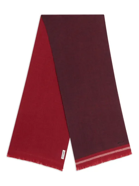 Bally two-tone ribbon scarf