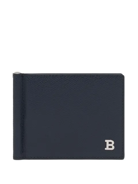 Bally embossed bifold leather wallet