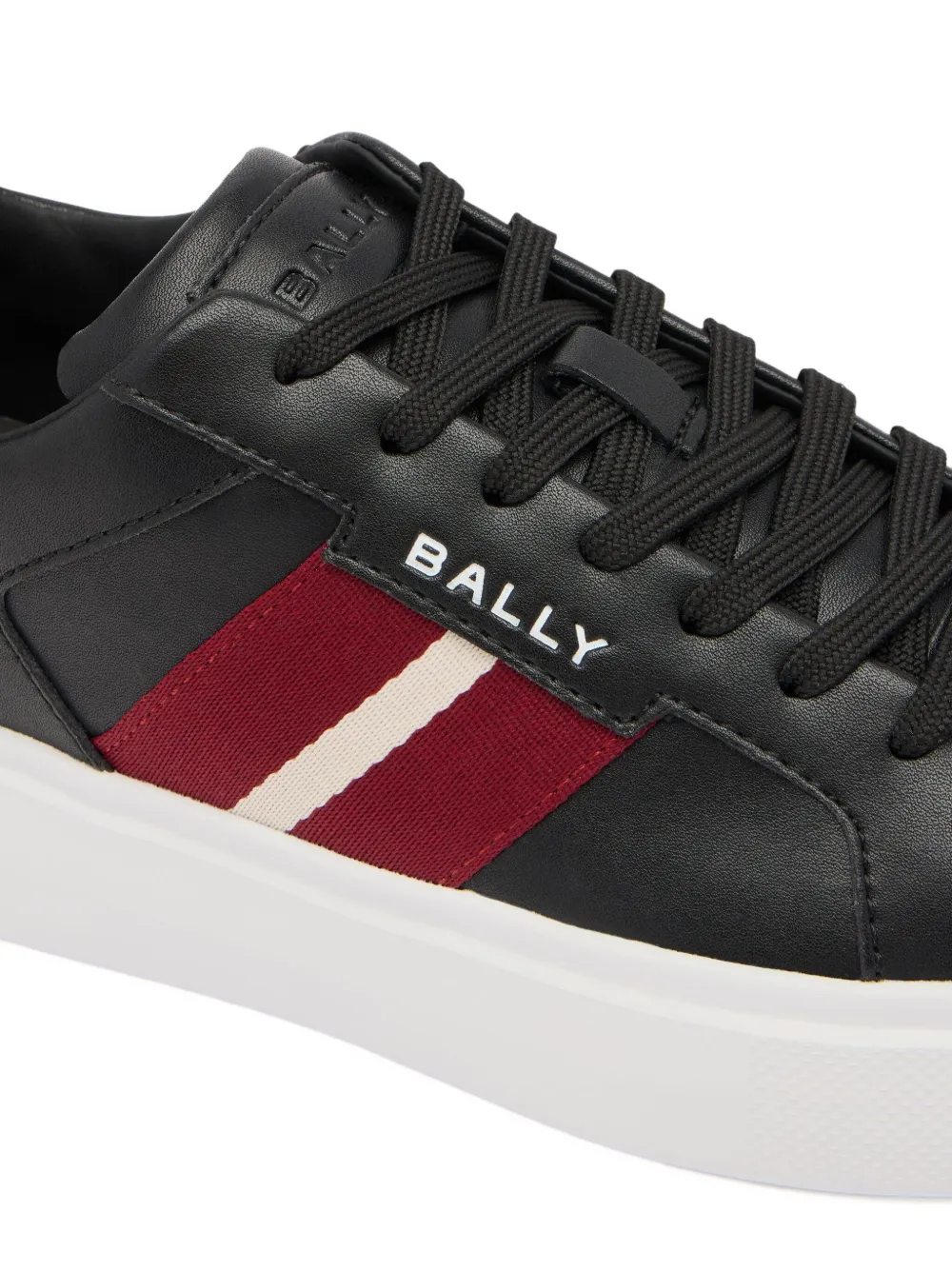 Bally Blayze Ribbon-detail Sneakers In Black