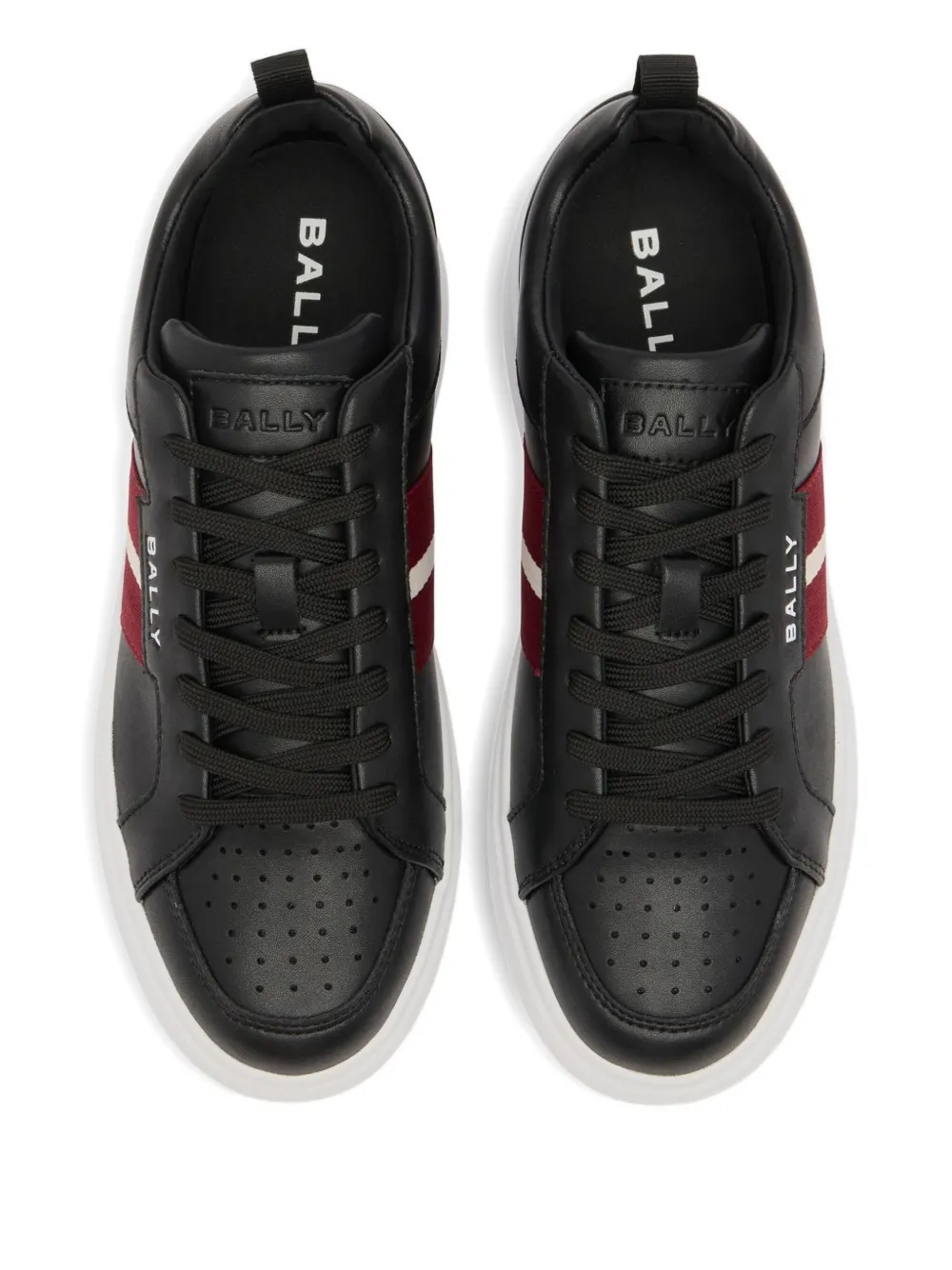 Bally Blayze Ribbon-detail Sneakers In Black
