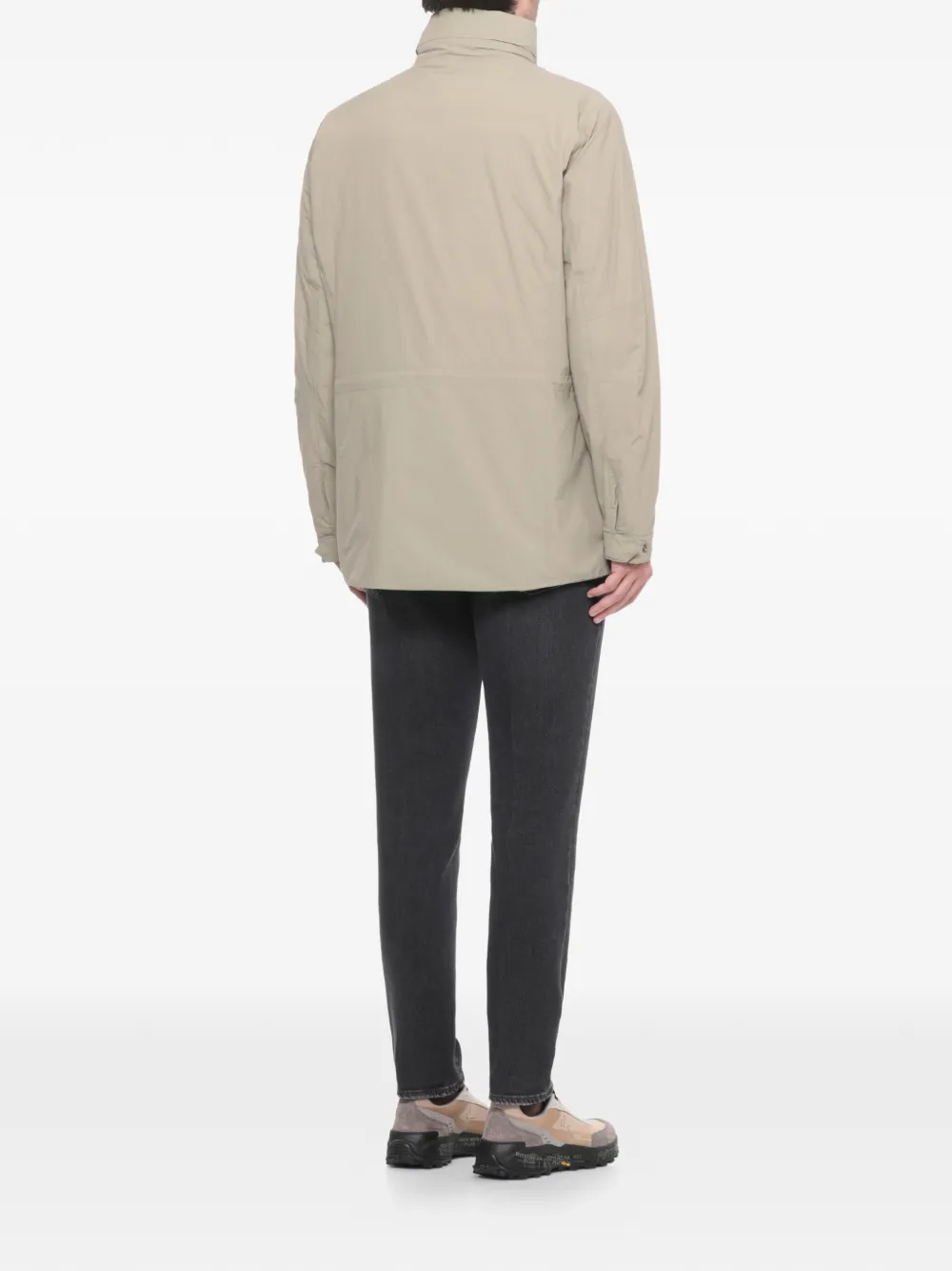 K-way Manuel Flap-pocket Jacket In Neutral