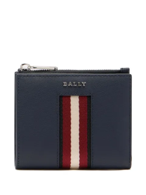 Bally metal logo leather wallet