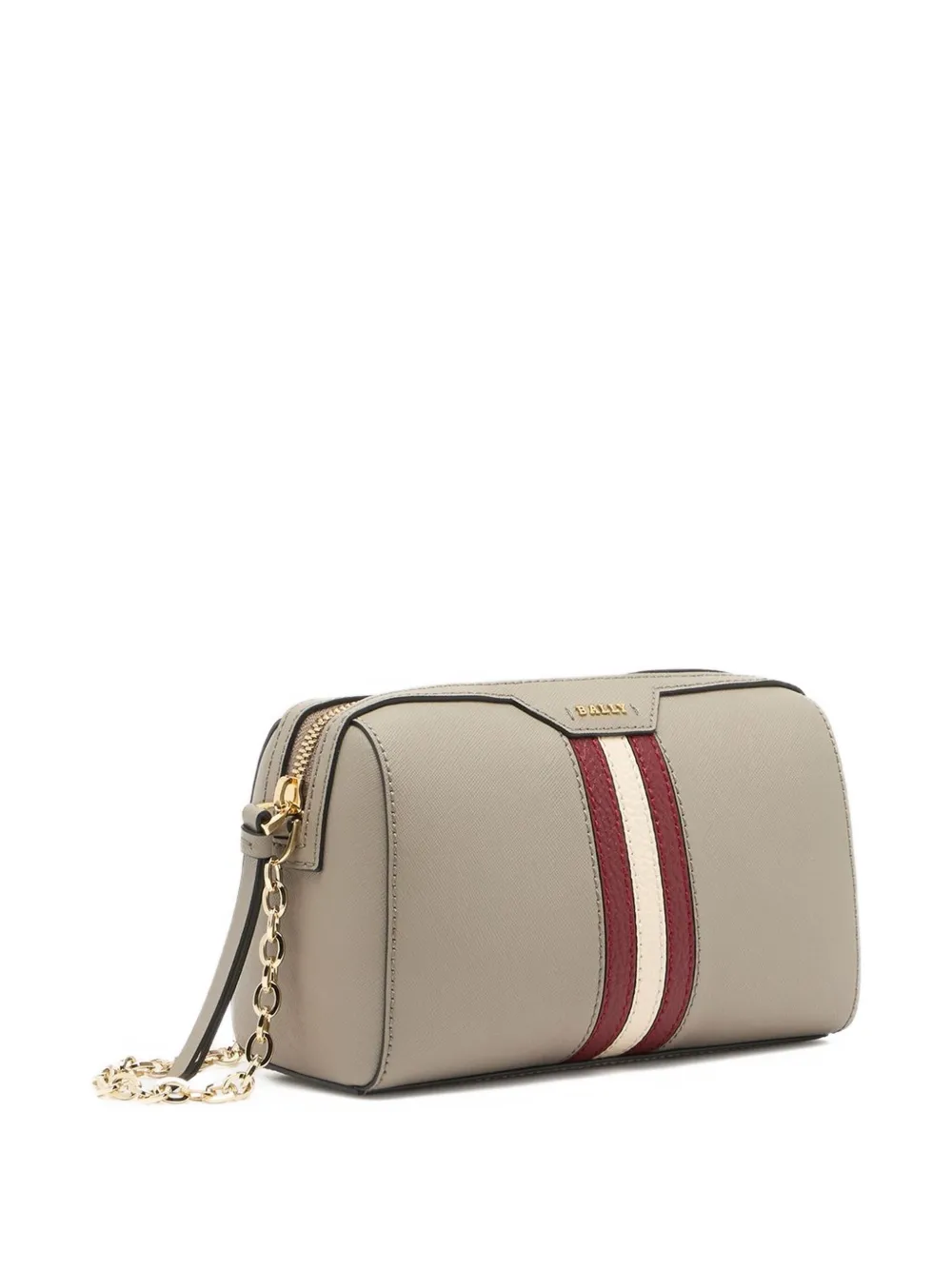 Bally Embossed Ribbon Mini Bag In Gray