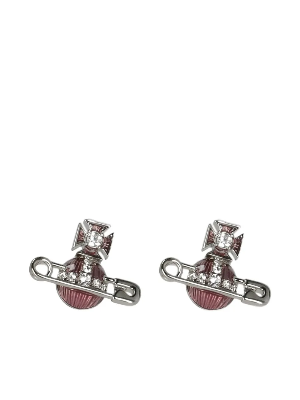 Vivienne Westwood orb crystal earrings - Rosa