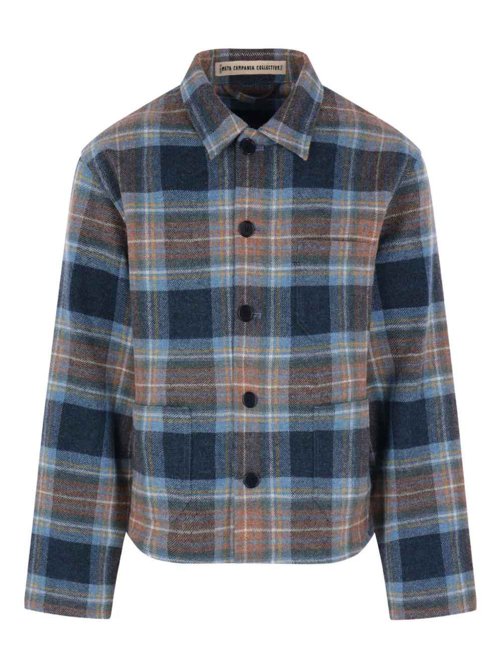 Meta Campania Collective check wool jacket | Blue | Image 1