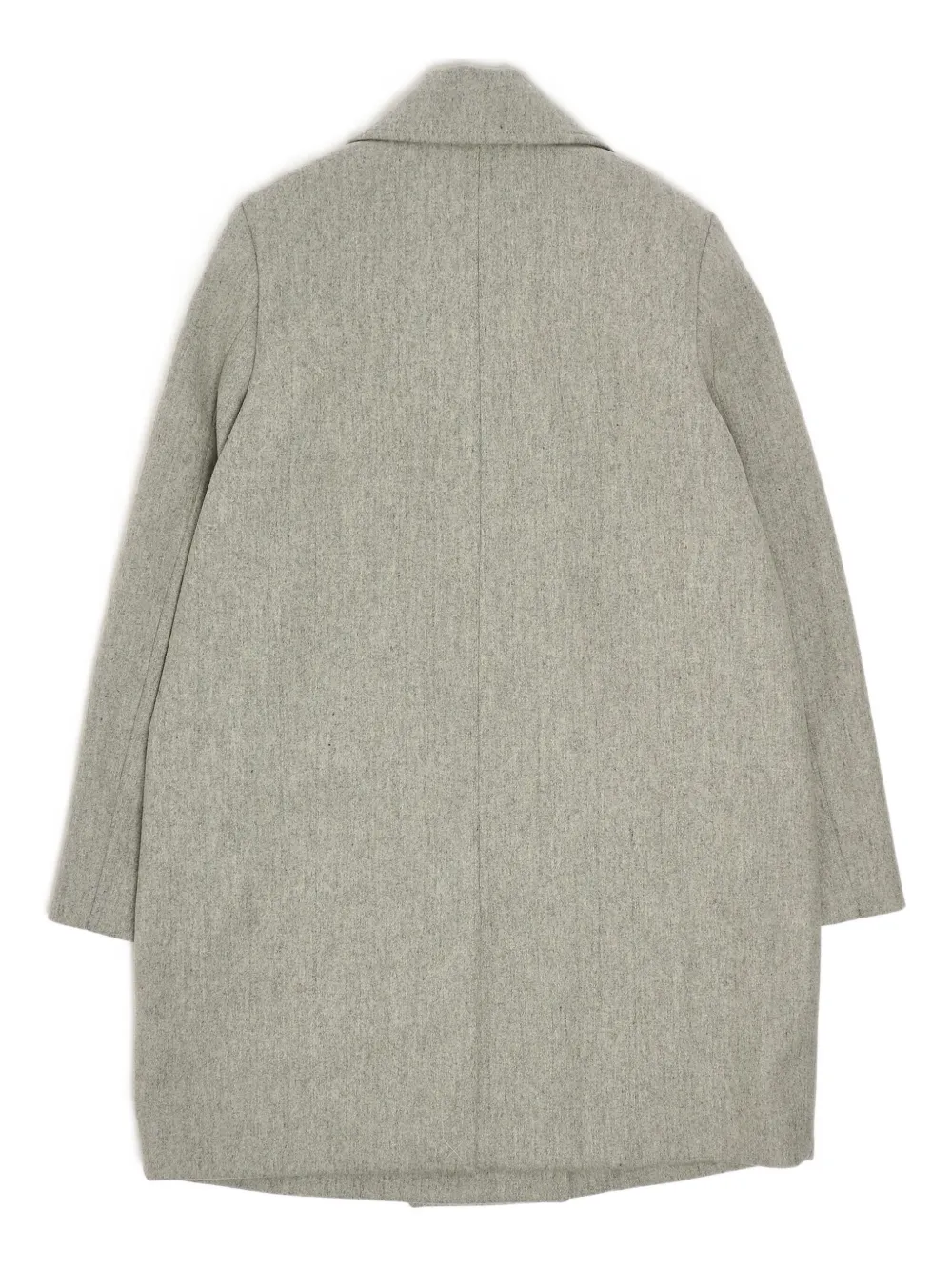 Fay Toggle-detail Double-breasted Coat In Gray