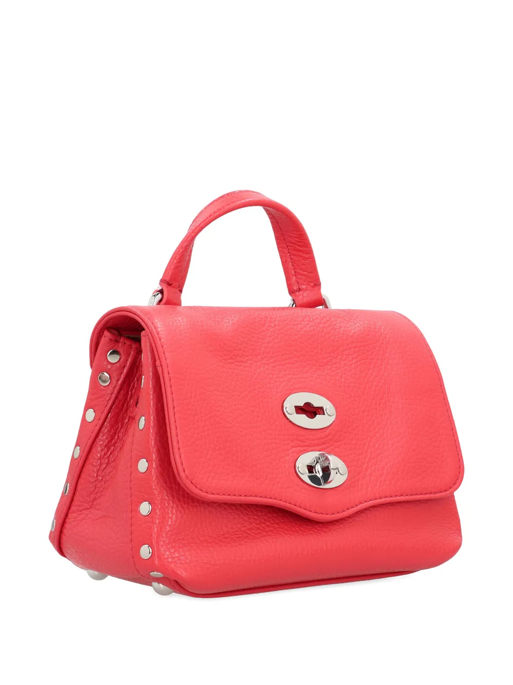 Zanellato Baby Postina® Studded Lock-detail Bag In Red
