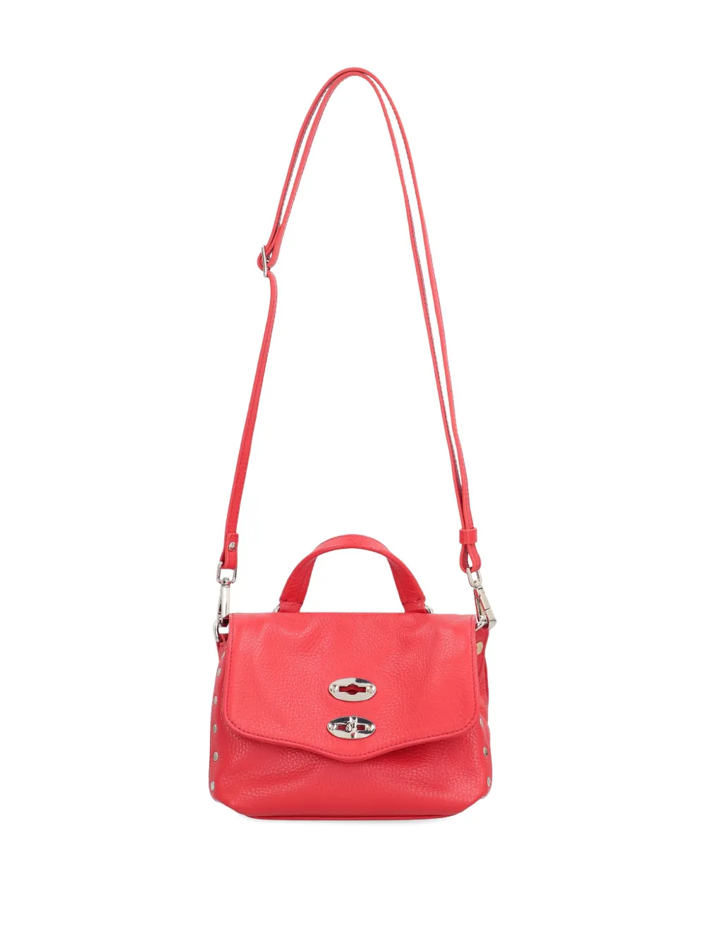 Zanellato Baby Postina® Studded Lock-detail Bag In Red