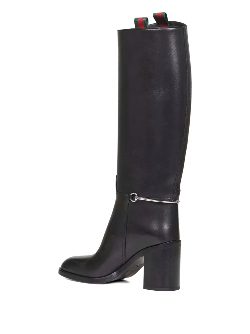 Gucci 85 mm laarzen met Horsebit-detail Zwart