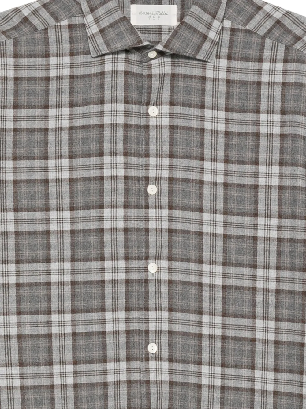 Tintoria Mattei Lond Sleeve Shirt In Gray