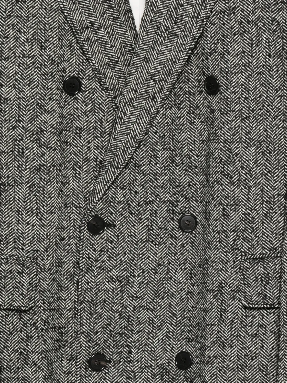 Lanvin Double-breasted Tailored Coat In Gray