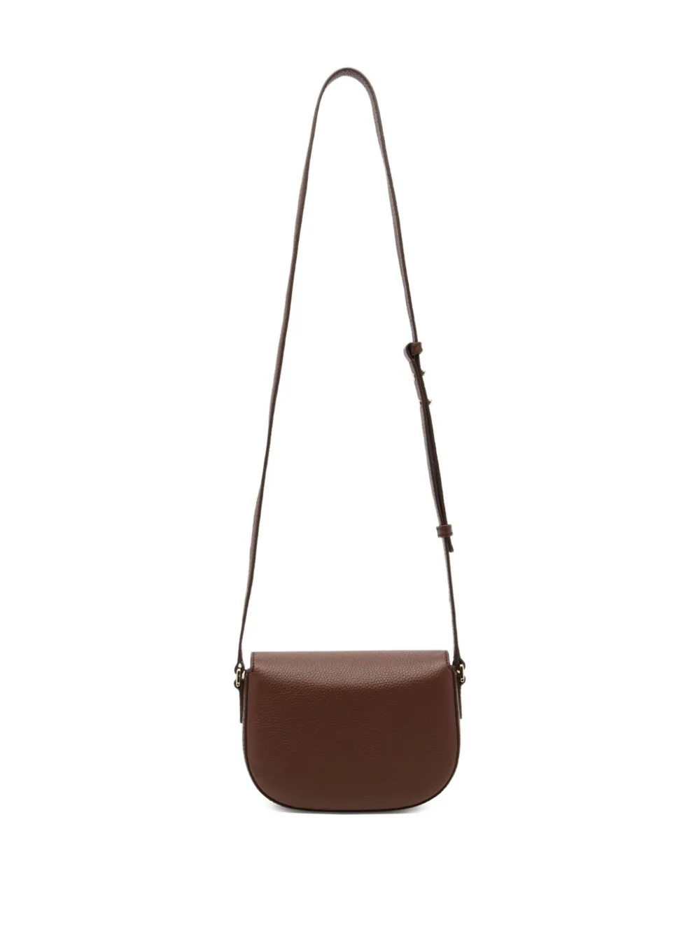 Bally Mini Grained Twist Clasp Bag In Brown