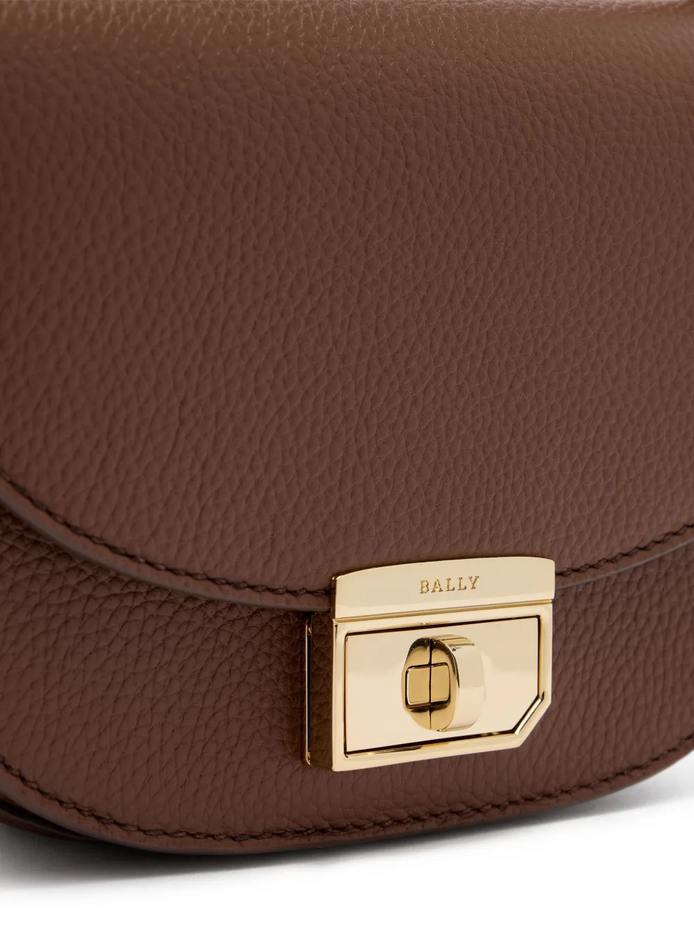 Bally Kleine tas met gedraaide gesp Bruin
