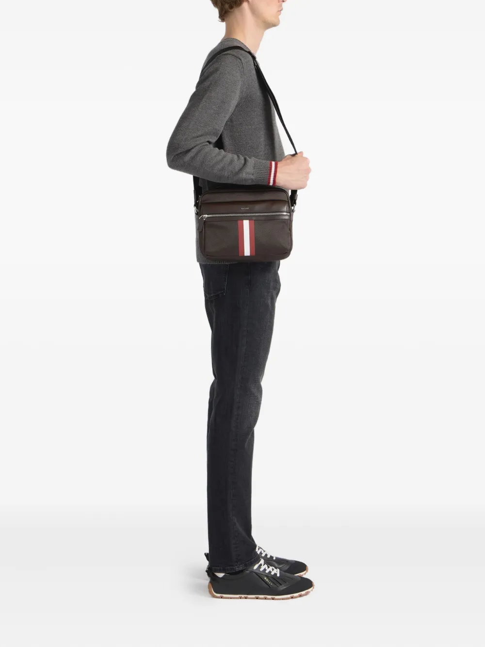 Bally Crossbodytas met lint zak - Bruin