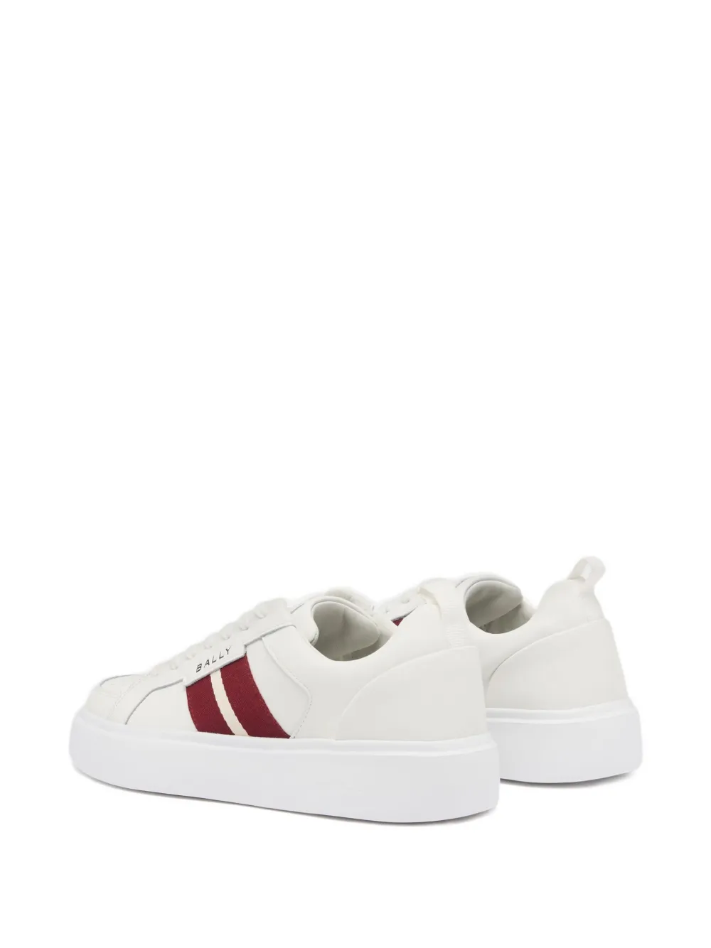 Bally Blayze Ribbon-detail Perforated Sneakers In White
