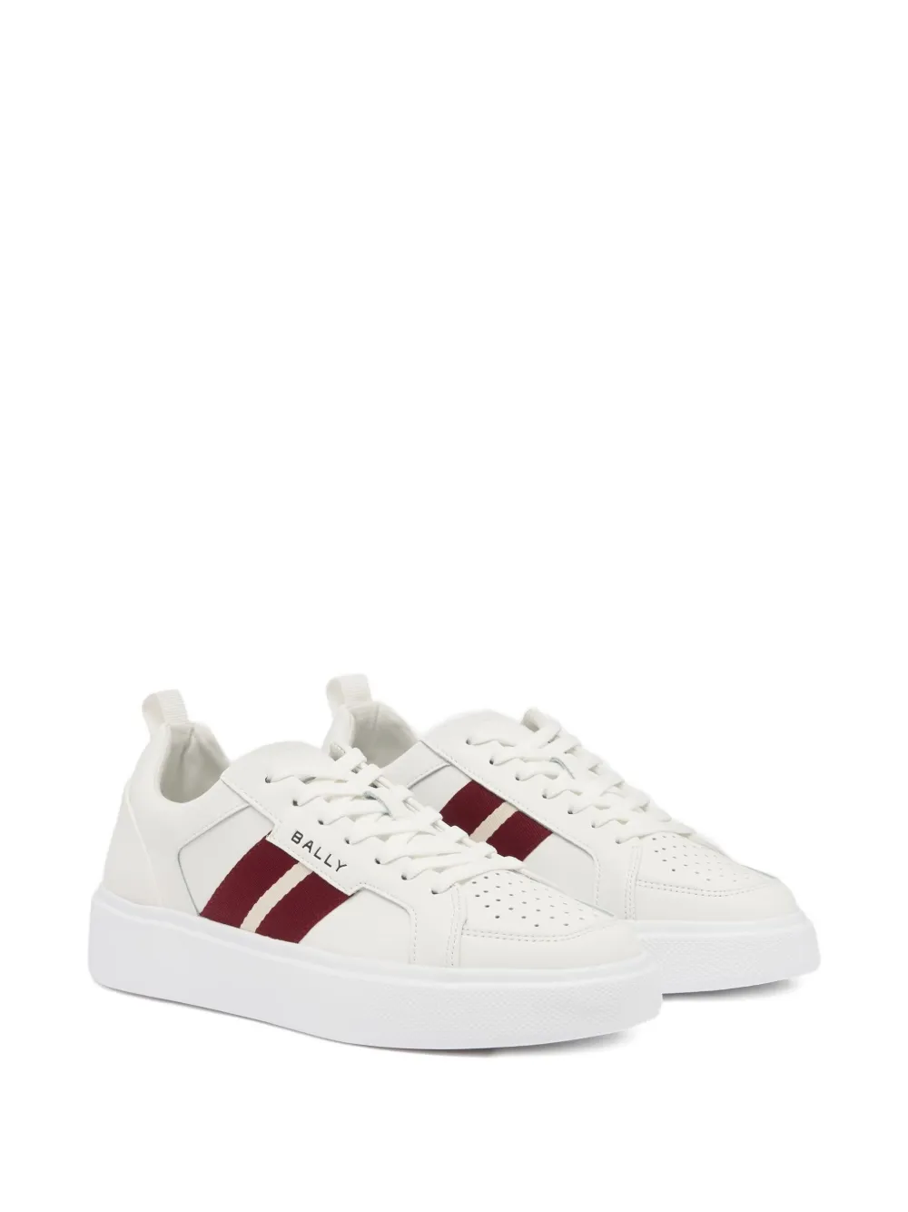 Bally Blayze sneakers met strik en geperforeerde details - Wit