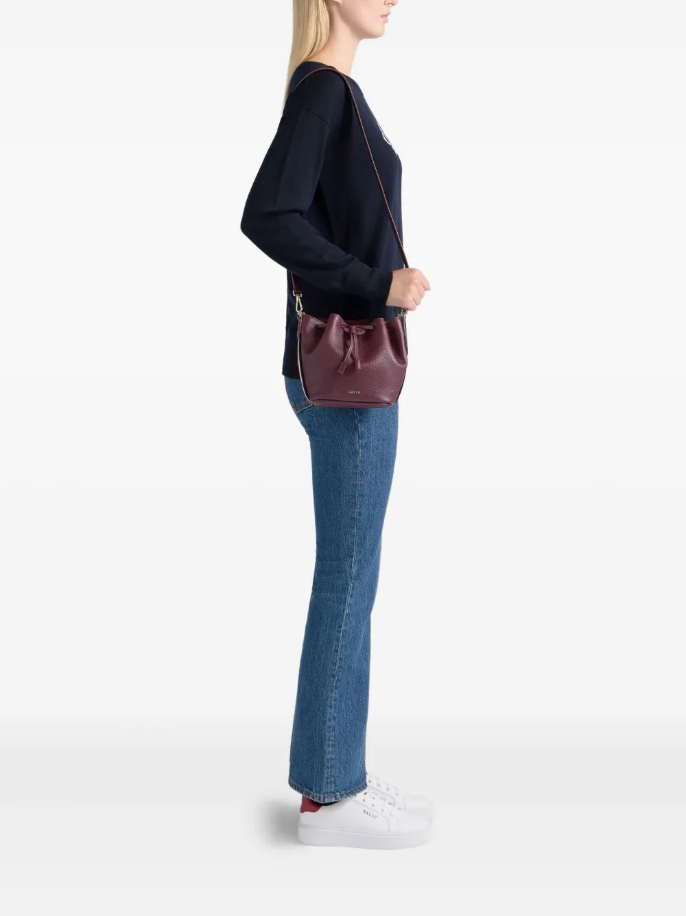 Bally Bewerkte bucket-tas met strikken - Paars