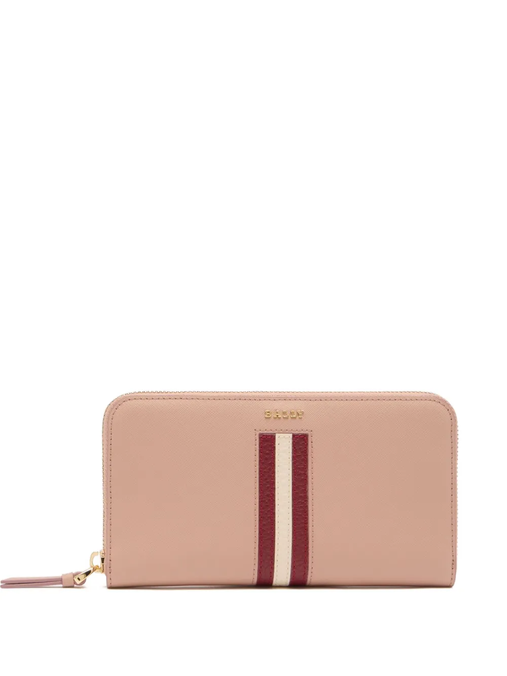 Bally embossed ribbon zip around wallet | Pink | Image 1