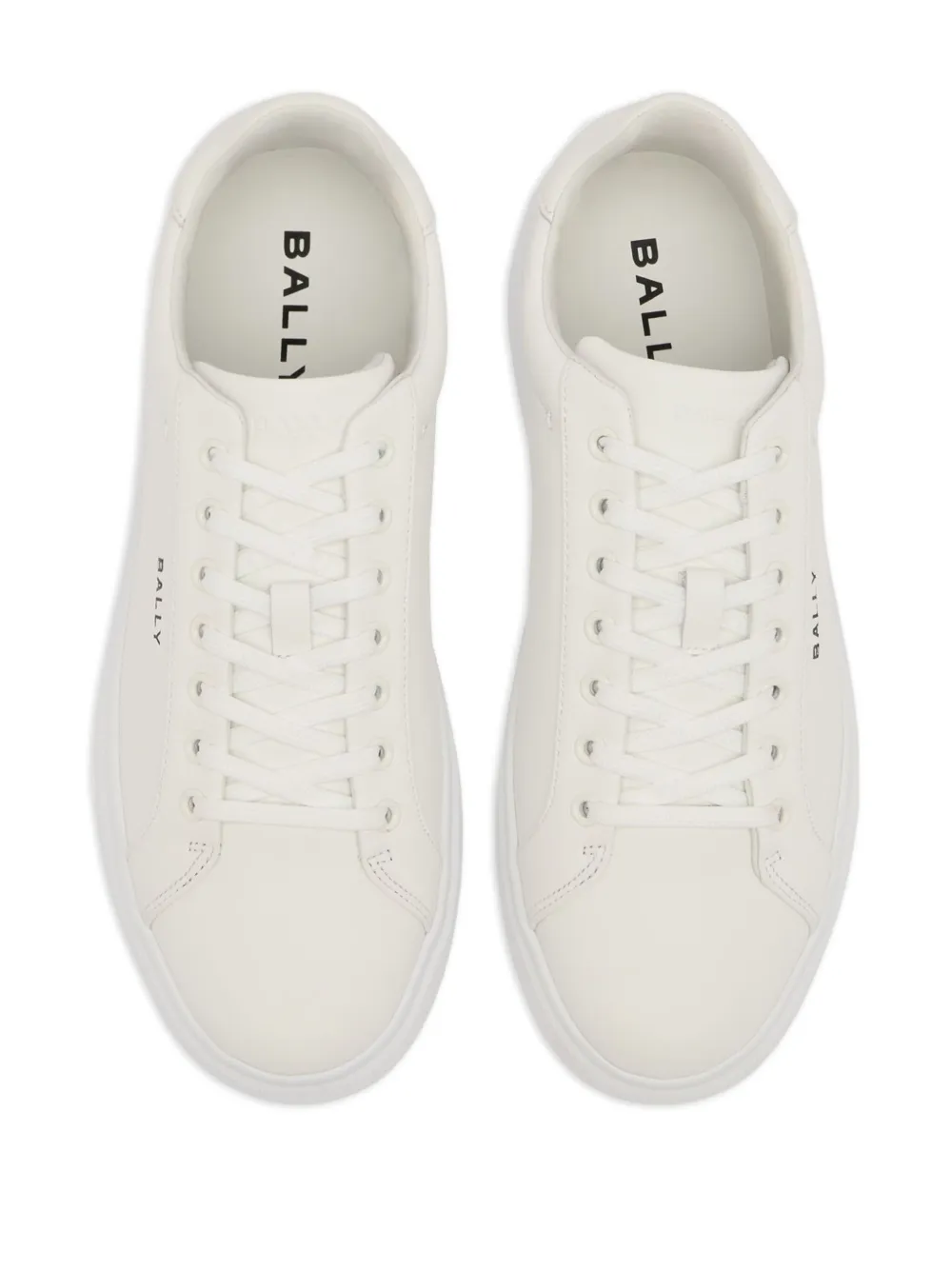 Bally Blayze leren sneakers met logo Wit