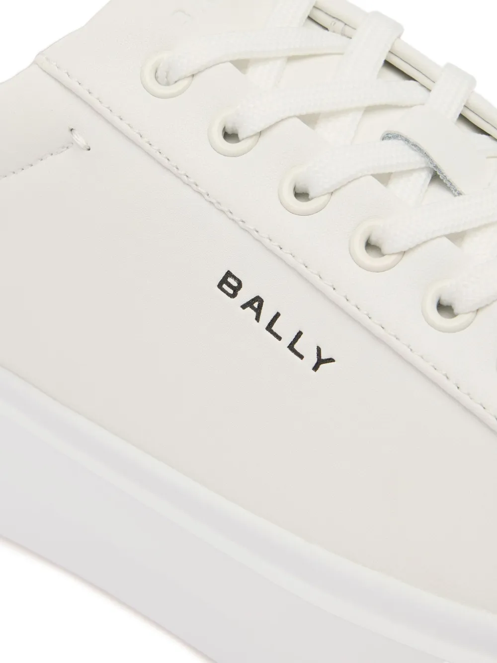 Bally Blayze leren sneakers met logo Wit