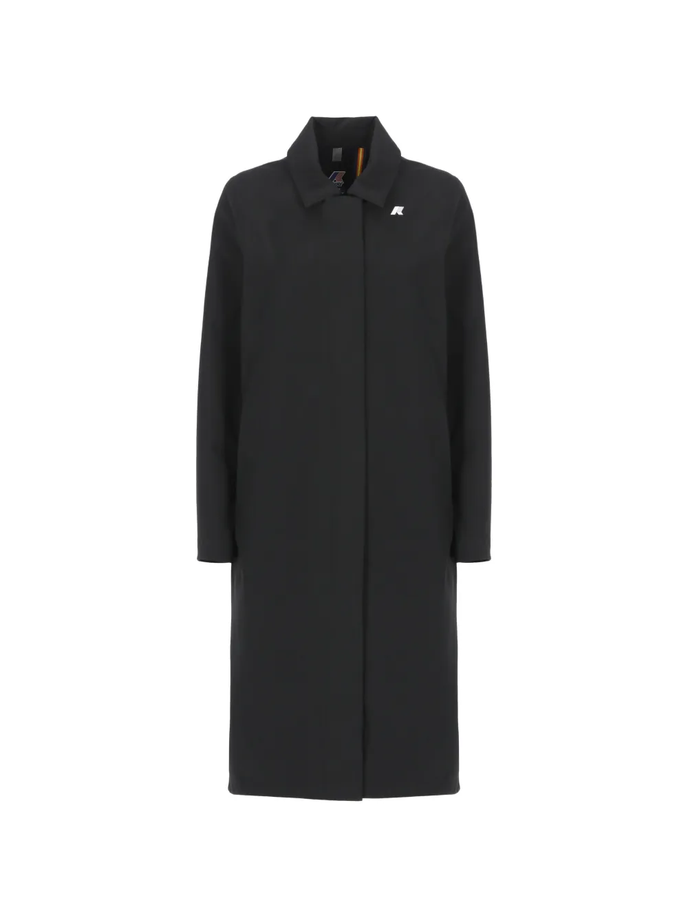 K-Way Sondre logo-print coat - Nero