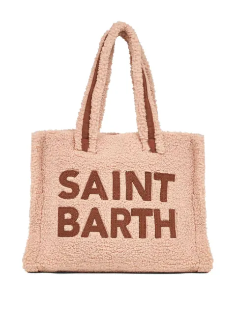 MC2 Saint Barth logo-lettering teddy tote bag