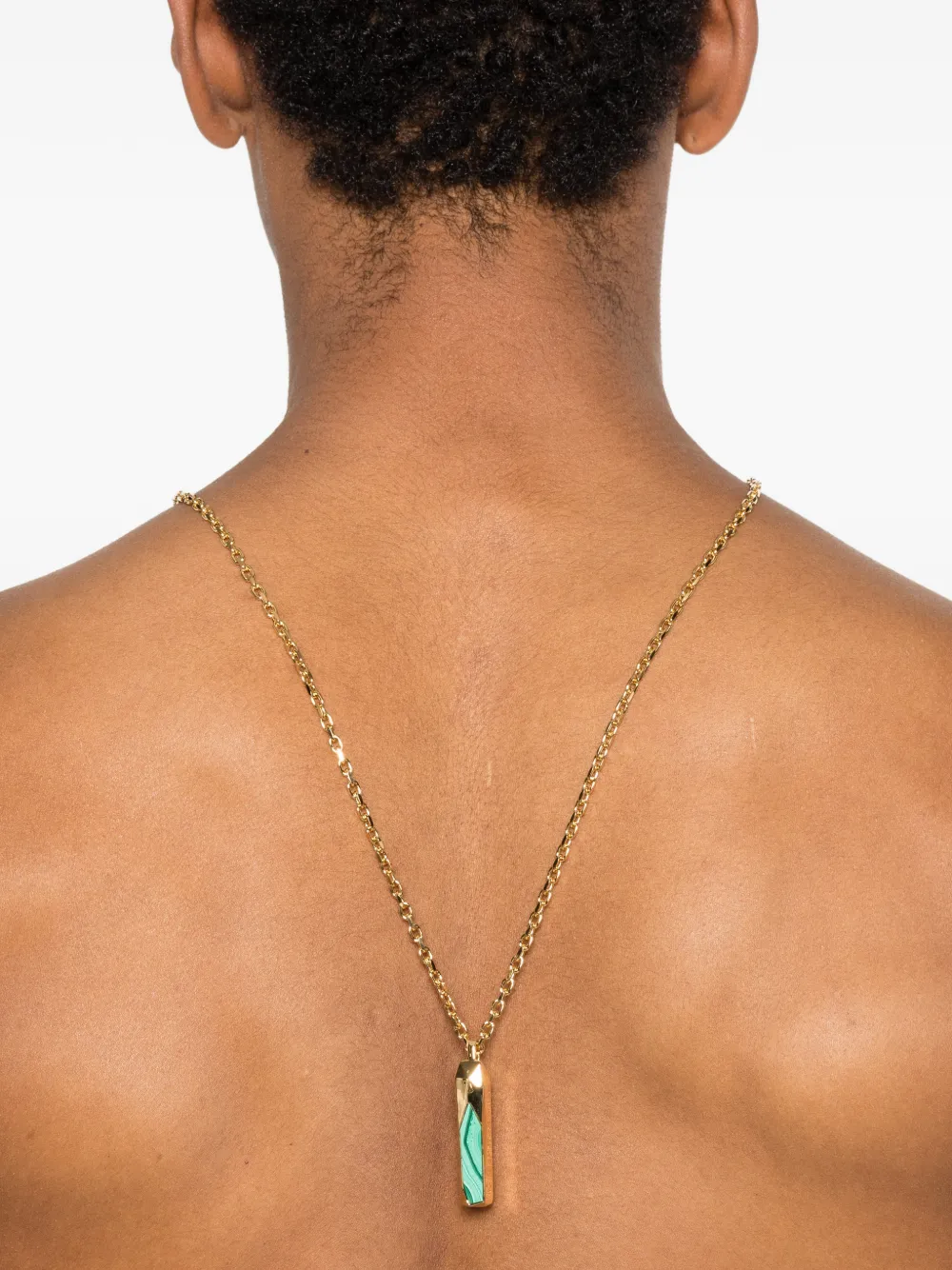 Lanvin Geometric-pendant Necklace In Gold