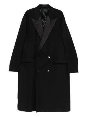 ジャケット・アウター LANVIN CASHMERE DOUBLE BREASTED FRANCE Lanvin Double Breasted Coats for Men | Shop Now on FARFETCH LANVIN