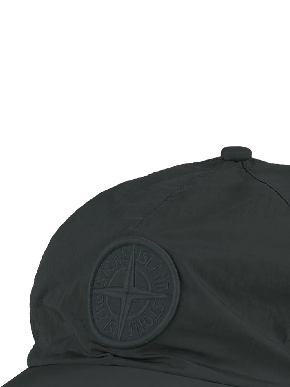 Stone Island Honkbalpet met logopatch - Zwart