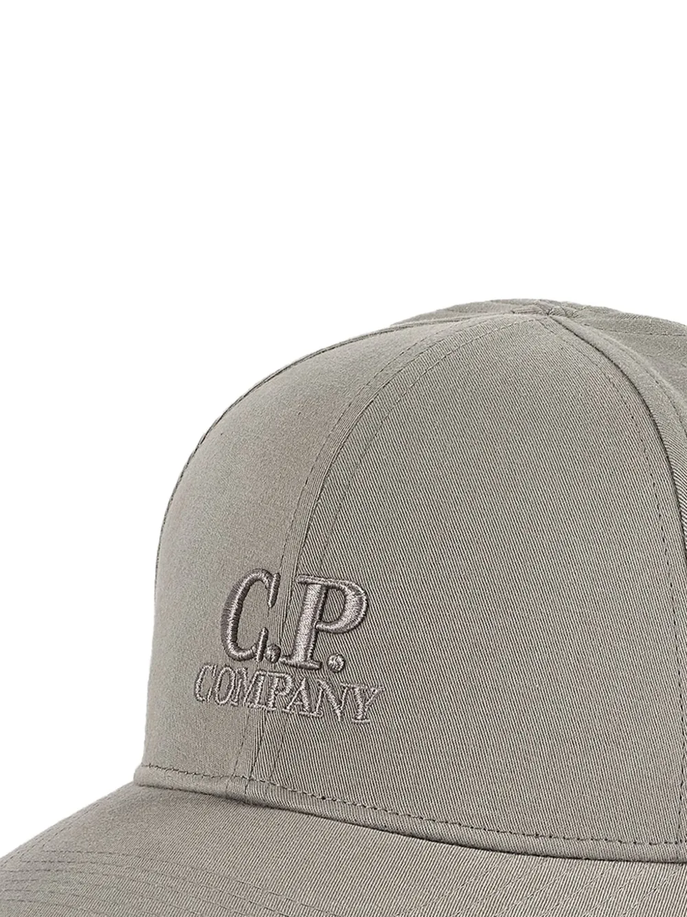 C.P. Company Honkbalpet met geborduurd logo - Grijs