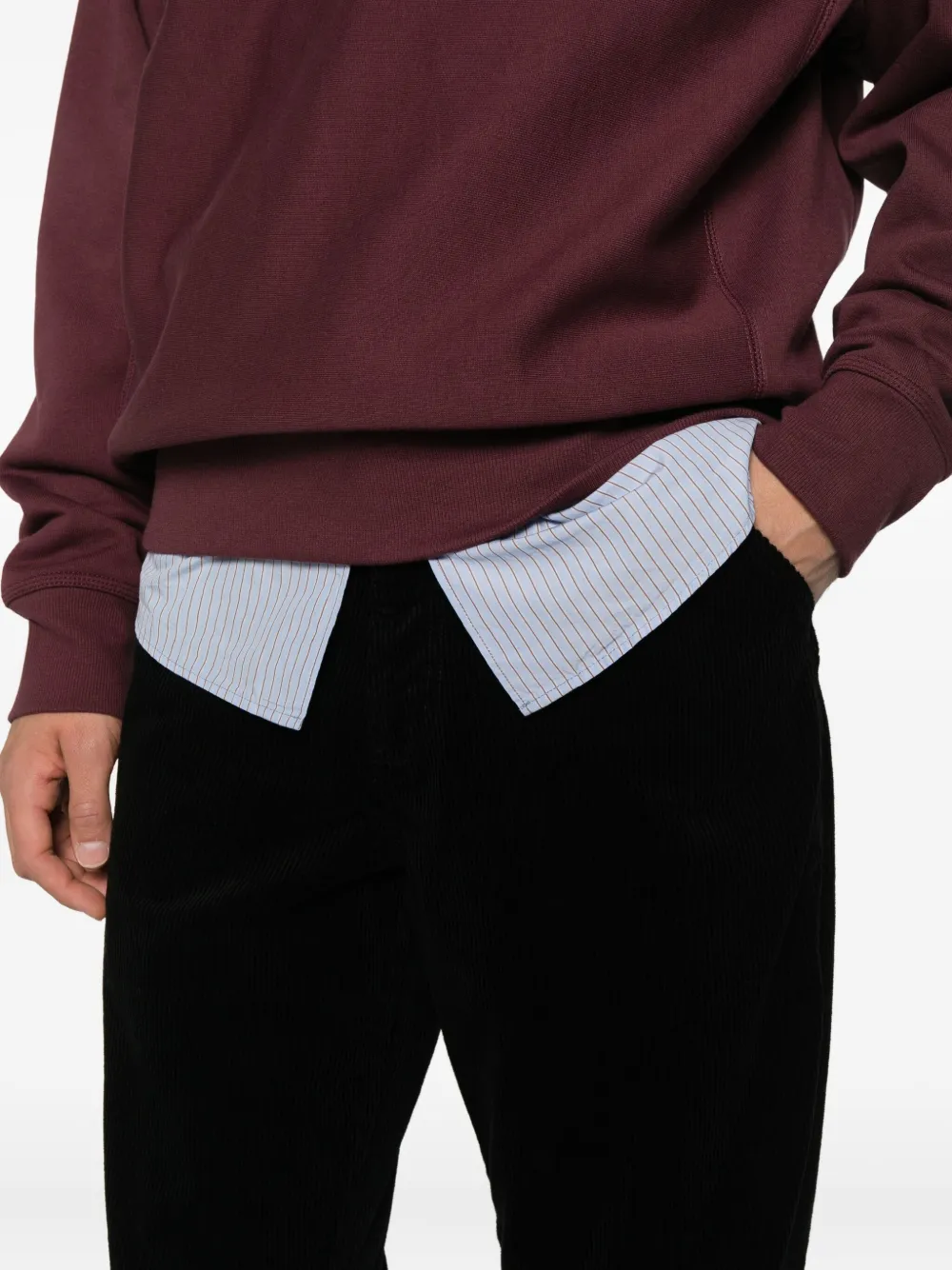 Carhartt WIP Ribfluwelen broek Zwart