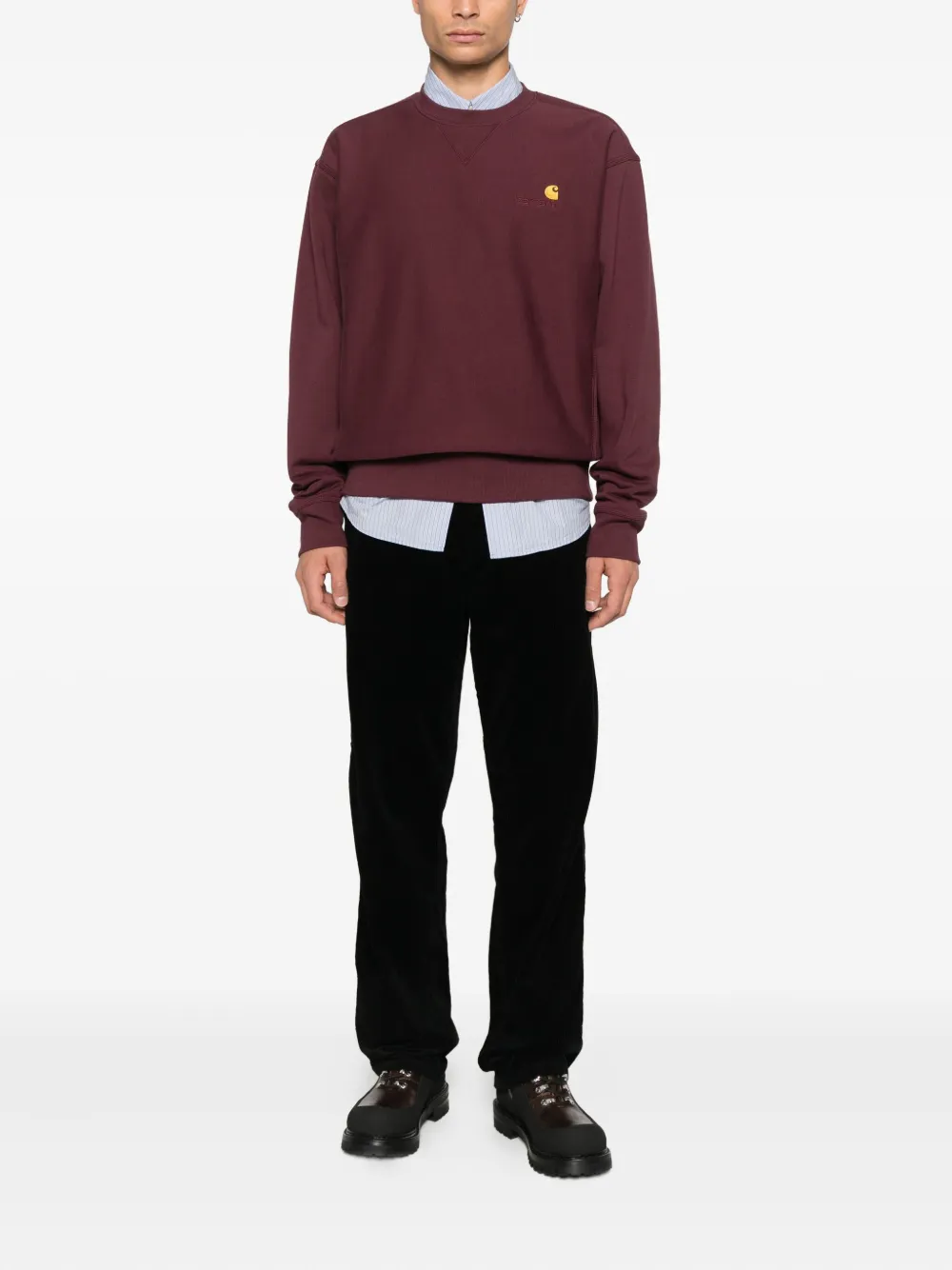 Carhartt WIP corduroy trousers - Zwart