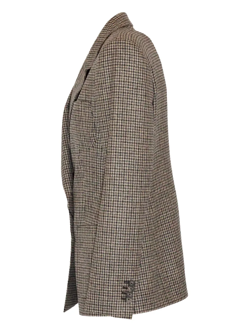 Tagliatore Blazer met pied-de-poule print Beige