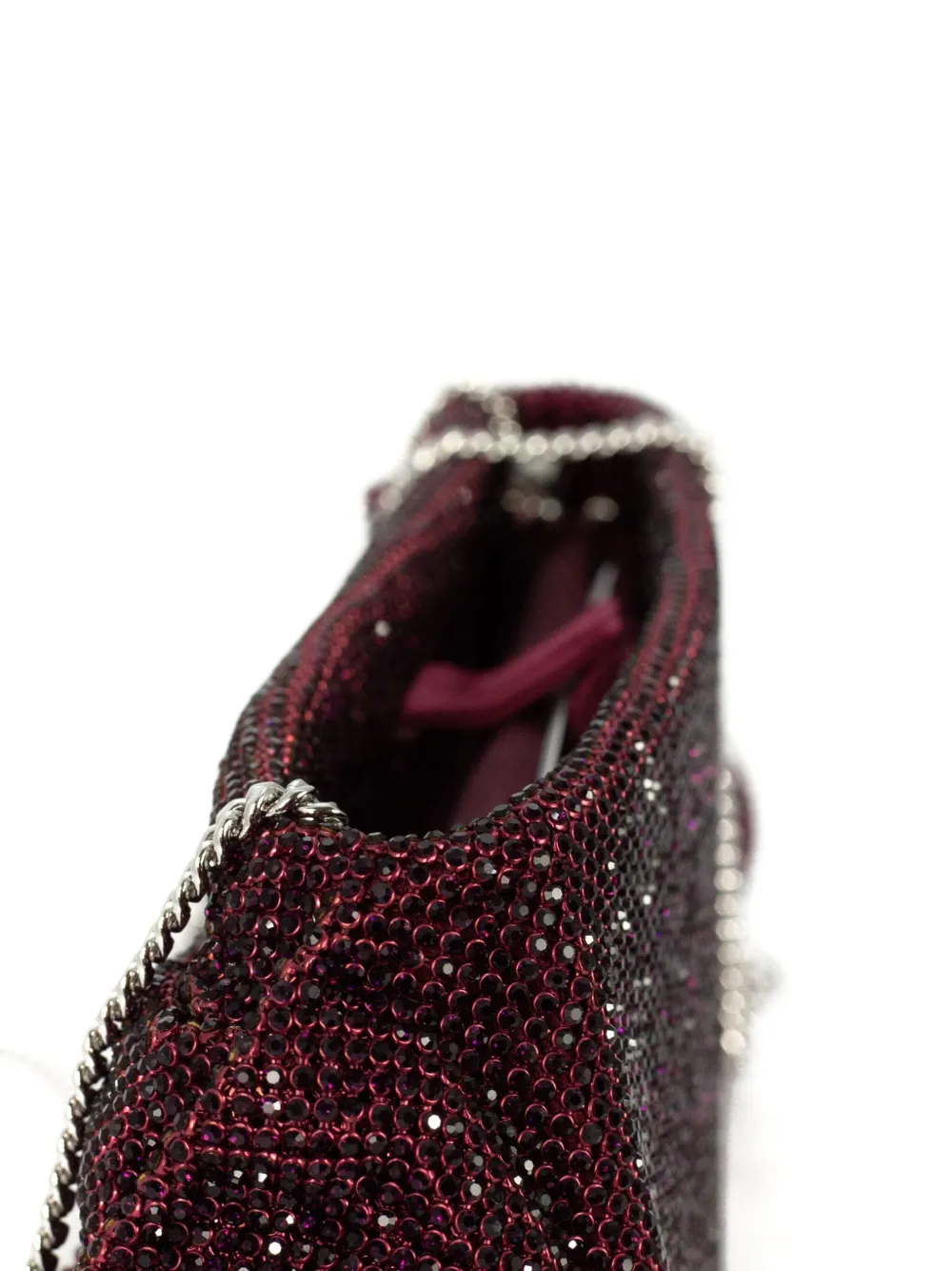 Benedetta Bruzziches Schoudertas verfraaid met stras Rood