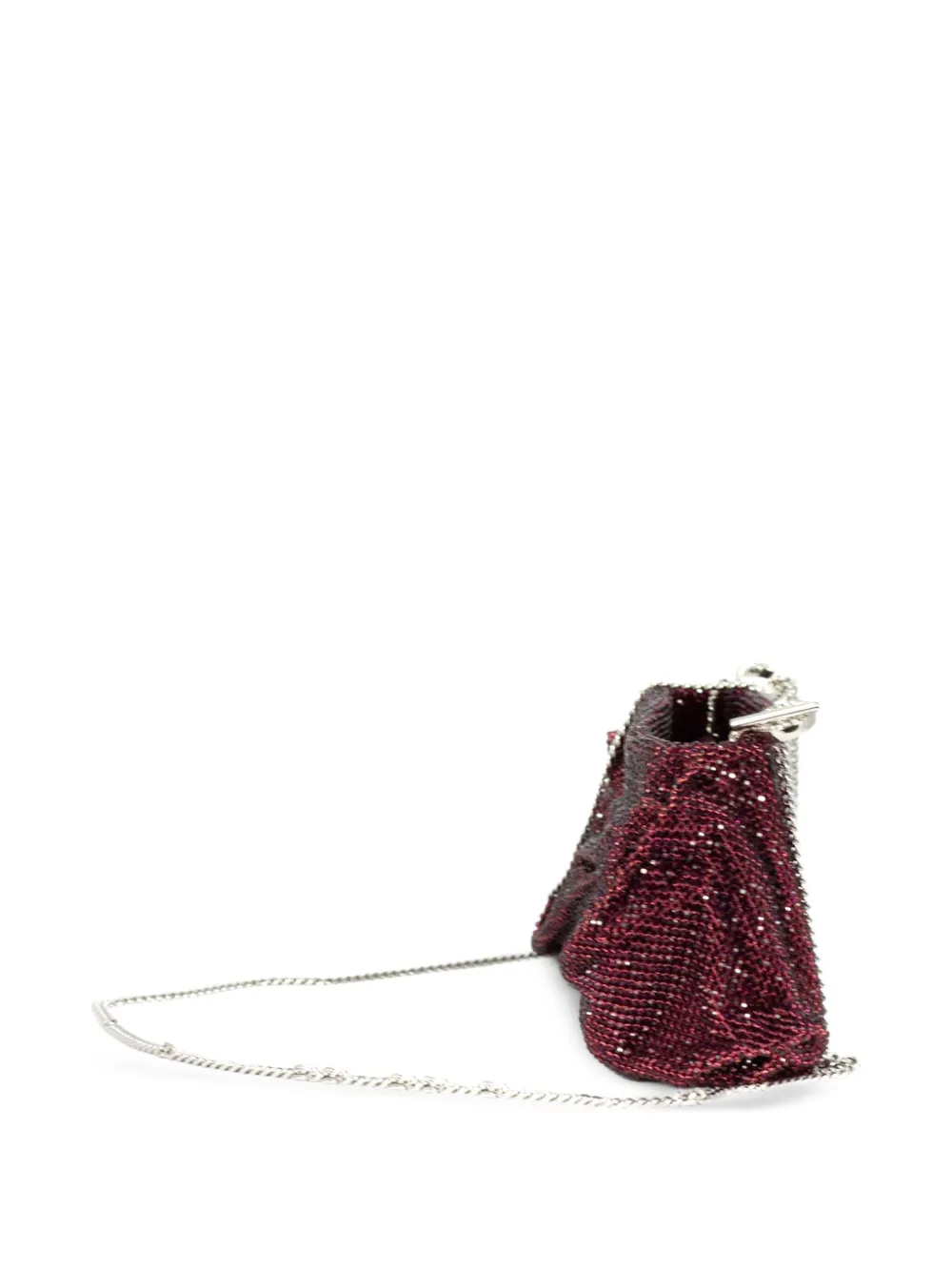 Benedetta Bruzziches Schoudertas verfraaid met stras Rood