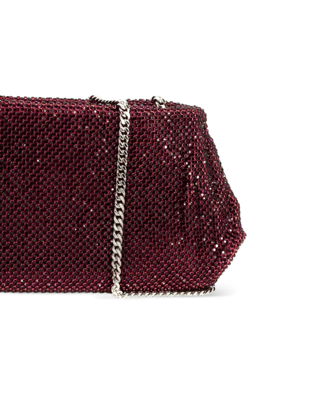 Benedetta Bruzziches Schoudertas verfraaid met stras Rood