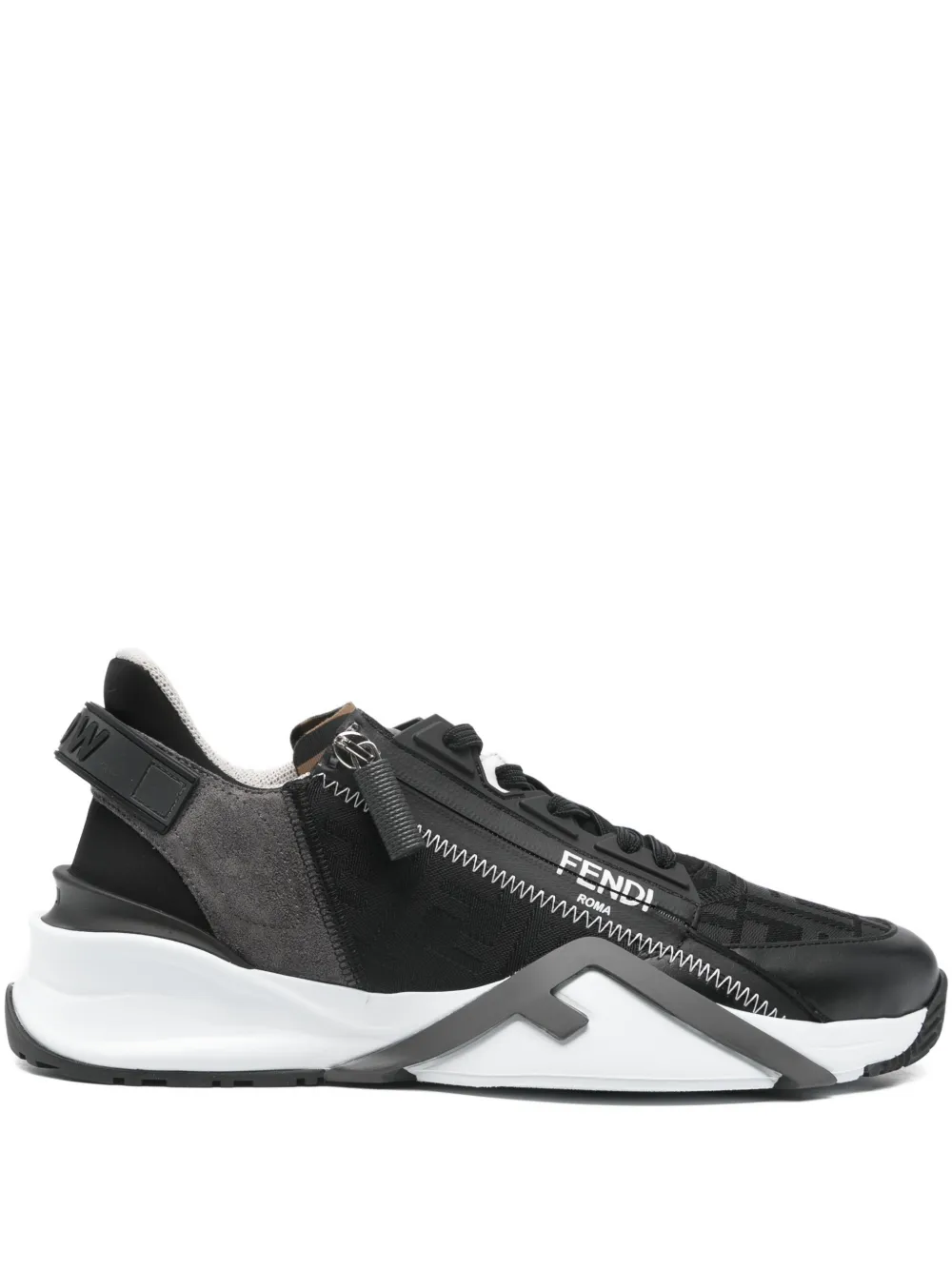 FENDI Sneakers met logo Zwart