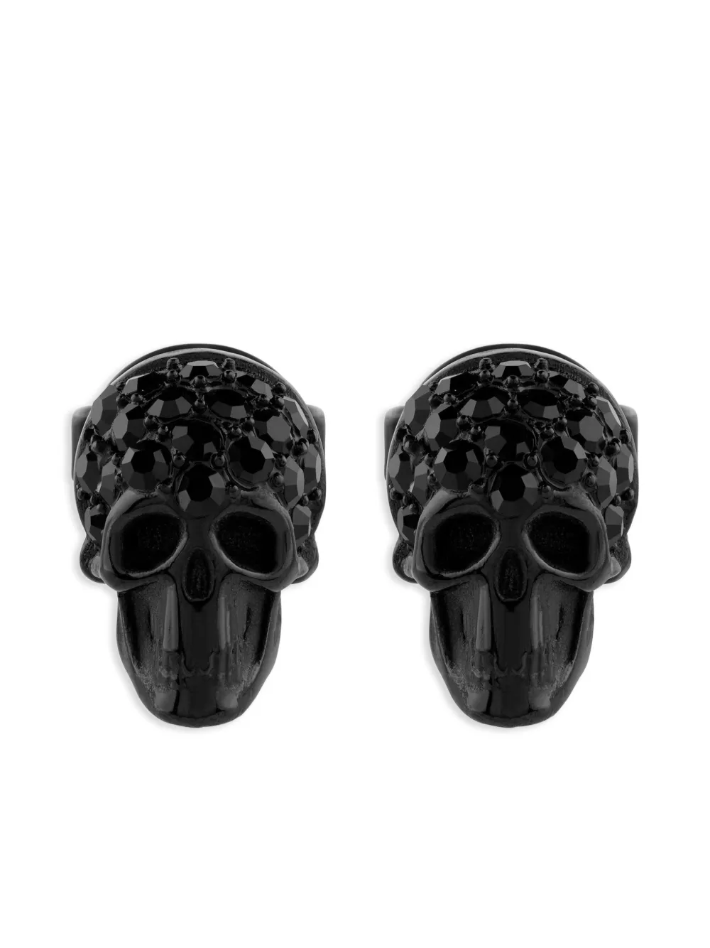 Philipp Plein Orecchini Enigma con cristalli - Nero