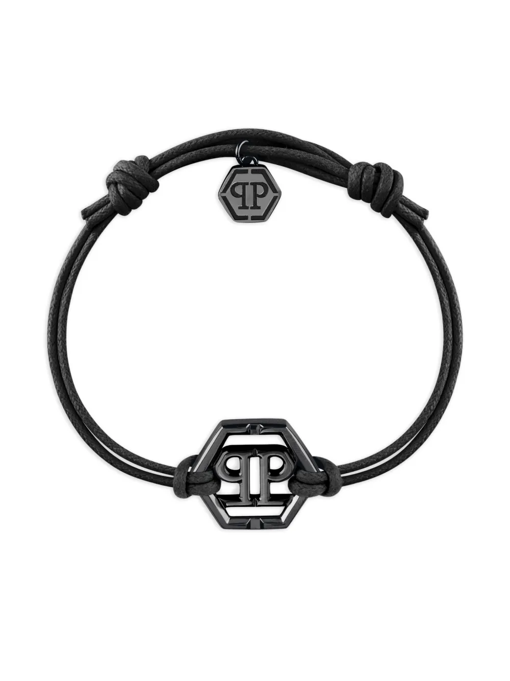 Philipp Plein Bracciale Friendship in acciaio inossidabile - Nero