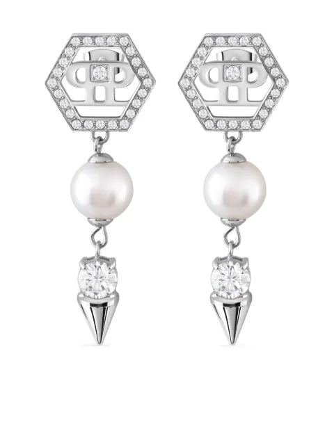 Philipp Plein aretes en acero inoxidable