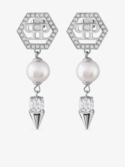 Philipp Plein PP spiked pearls earrings