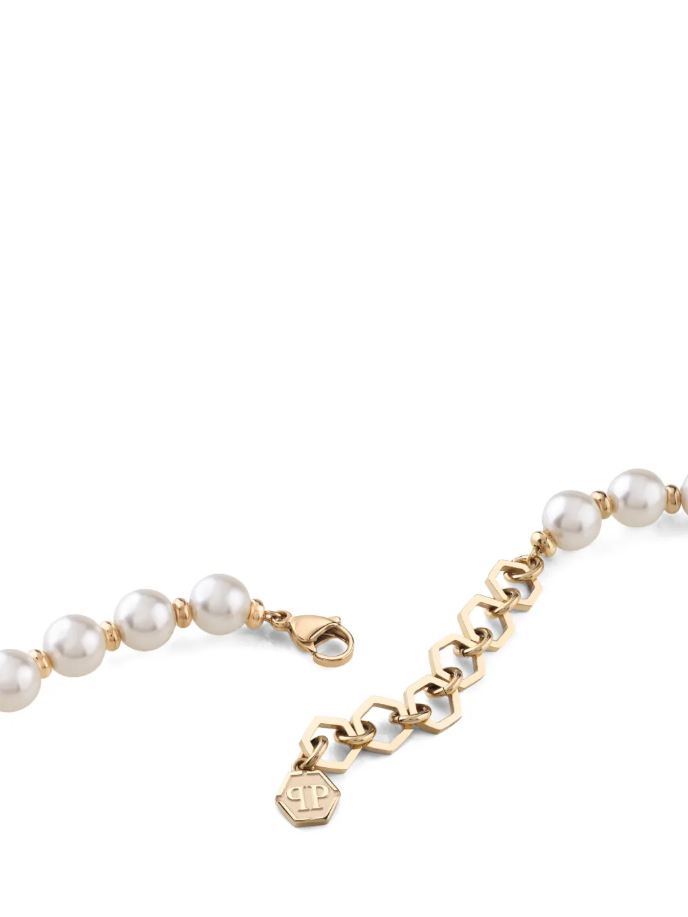 Philipp Plein Halsketting met parels - Goud