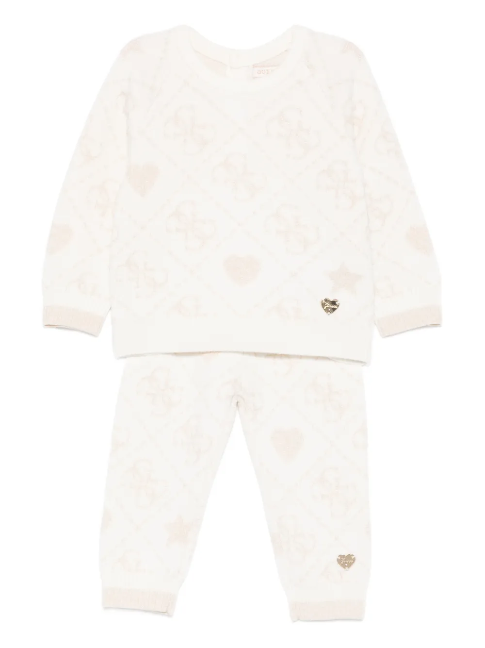 guess kids Conjunto com calça e logo | Neutro | Image 1