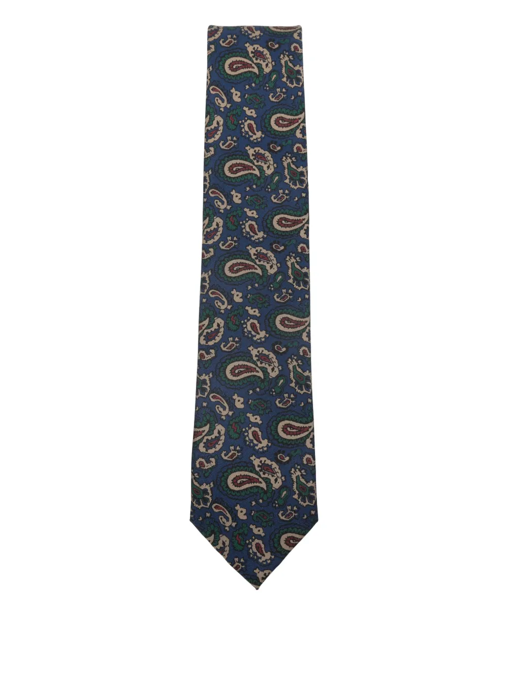 Errico Formicola Paisley Silk Tie In Blue