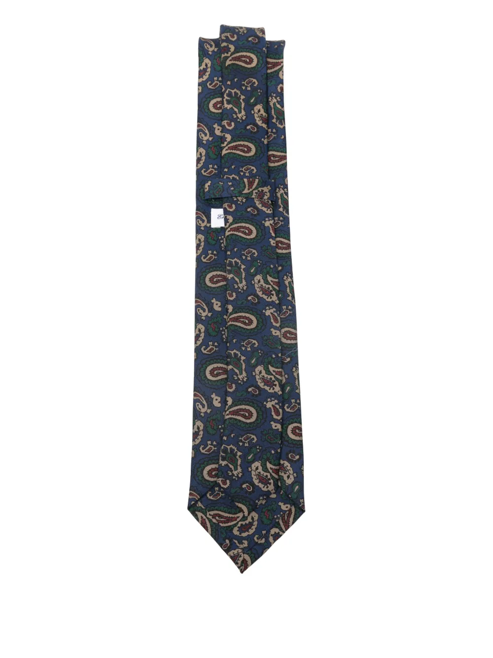 Errico Formicola paisley silk tie - Blauw